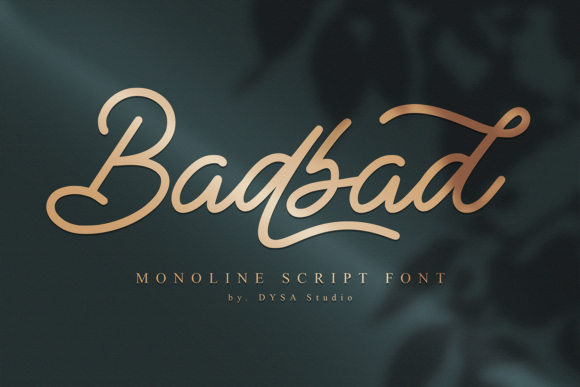 Badbad: A Stylish Retro Script Font for Creative Designs