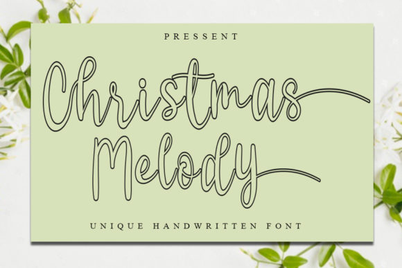 Christmas Melody: A Delicate Handwritten Font for Creative and Professional Use