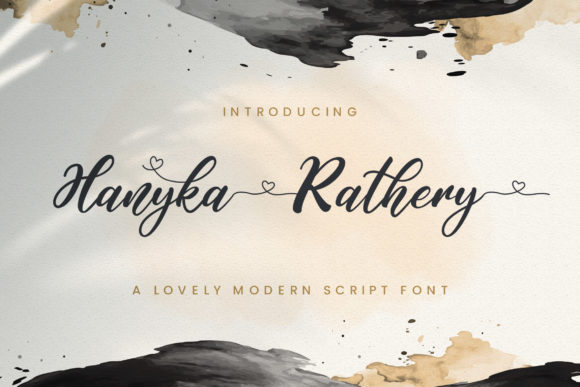 Hanyka Rathery: A Romantic Script Font for Modern Creativity