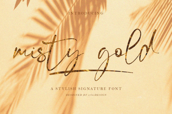 Misty Gold: A Timeless Handwritten Font for Elegant Design Projects