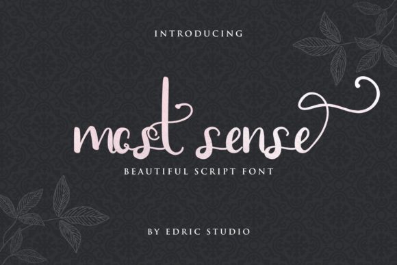 Most Sense: A Stylish Script Font for Modern Design
