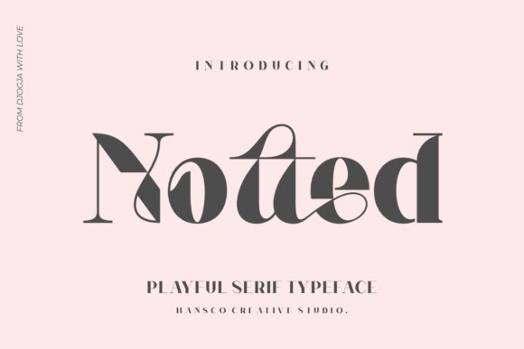 Notted: A Bold and Elegant Serif Font for Creative Projects
