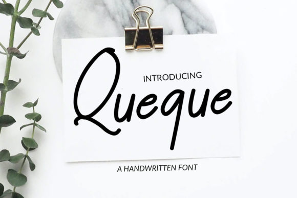 Queque Font for Romantic Design Projects