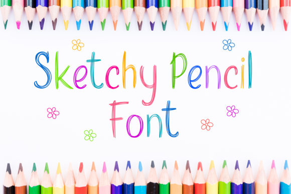 Sketchy Pencil: A Handwritten Font with Chalkboard Charm