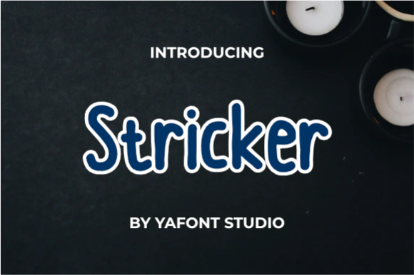Stricker Font: A Playful Touch for Your Designs