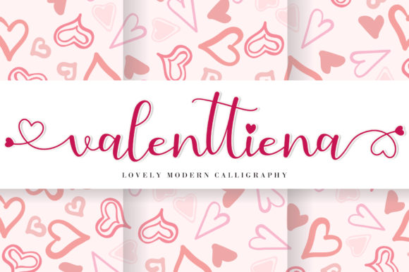 Valenttiena: A Romantic and Elegant Handwritten Font for Creative Projects