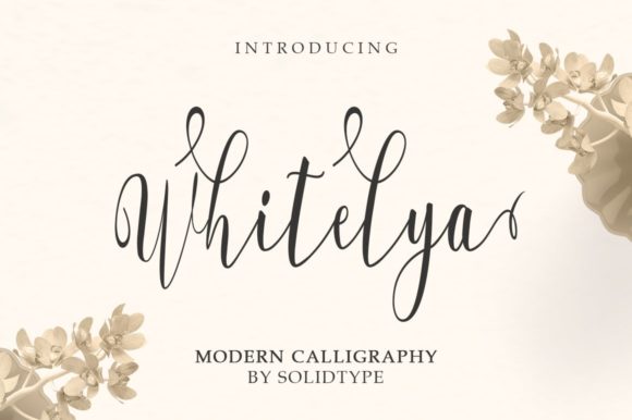 Whitelya: A Modern Script Font for Creative Expression